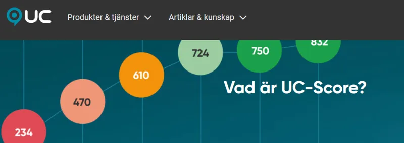 Kreditvärdighet och UC-score